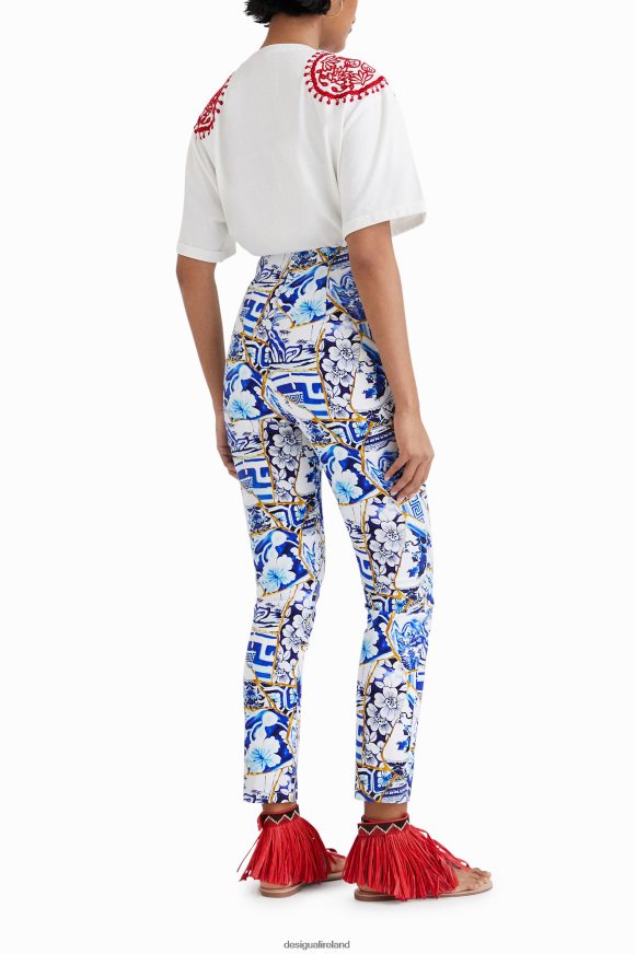 Desigual Women Stella Jean printed slim trousers Clothing PFVZ0B875