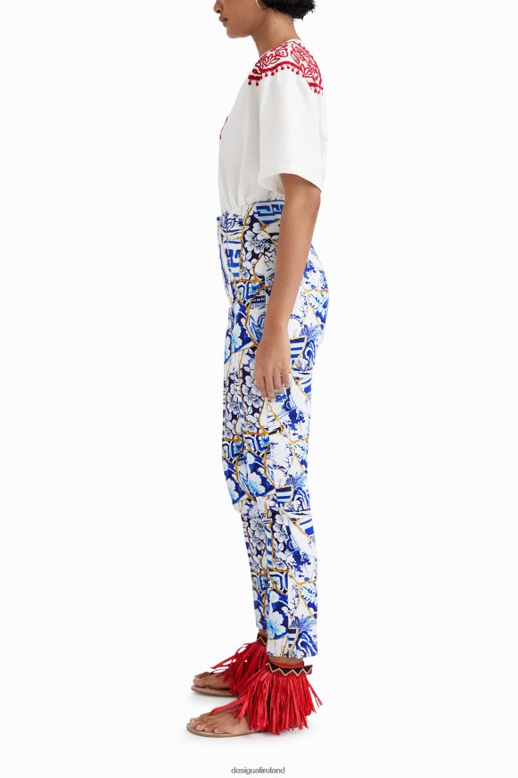 Desigual Women Stella Jean printed slim trousers Clothing PFVZ0B875
