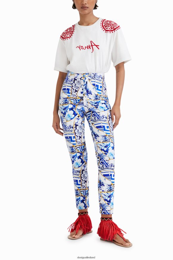 Desigual Women Stella Jean printed slim trousers Clothing PFVZ0B875