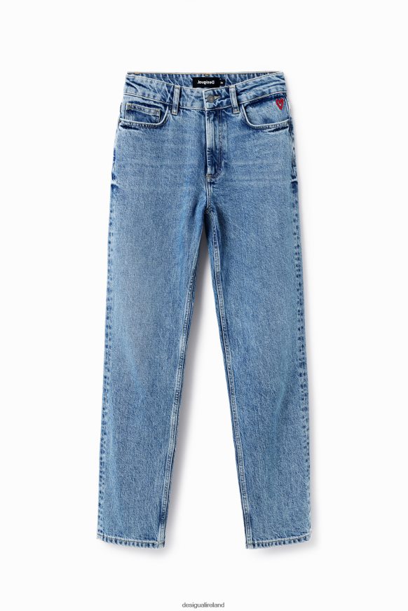 Desigual Women Straight Jeans Clothing PFVZ0B456