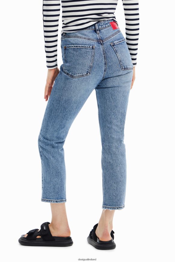 Desigual Women Straight ankle grazer jeans Clothing PFVZ0B517