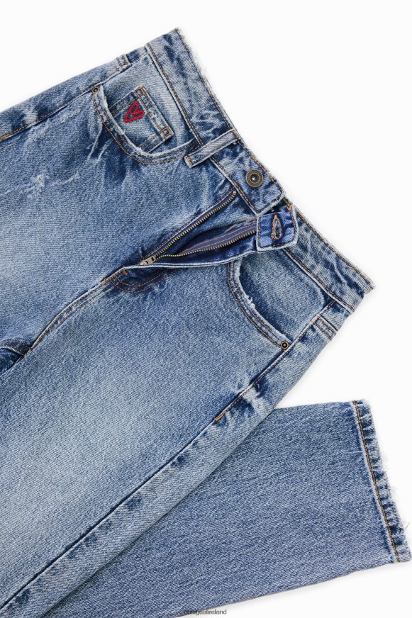 Desigual Women Straight ankle grazer jeans Clothing PFVZ0B517