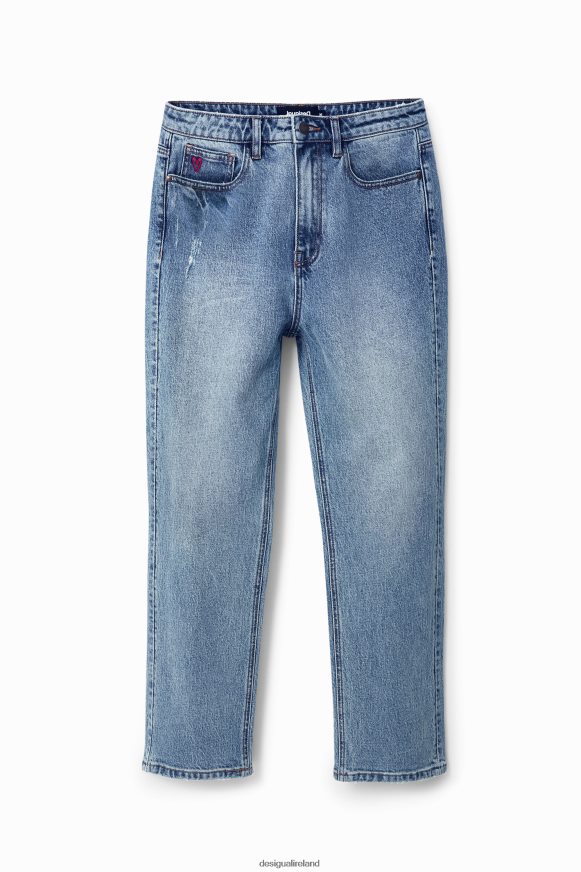 Desigual Women Straight ankle grazer jeans Clothing PFVZ0B517