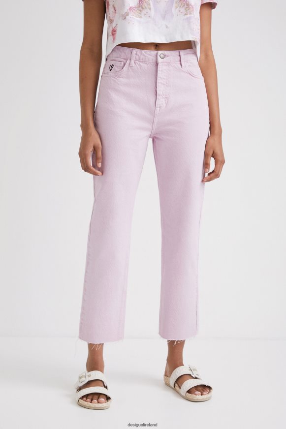 Desigual Women Straight cropped jeans Clothing PFVZ0B437