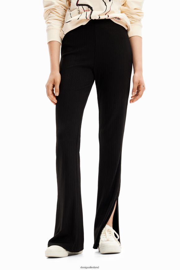 Desigual Women Stretch flare trousers Clothing PFVZ0B225