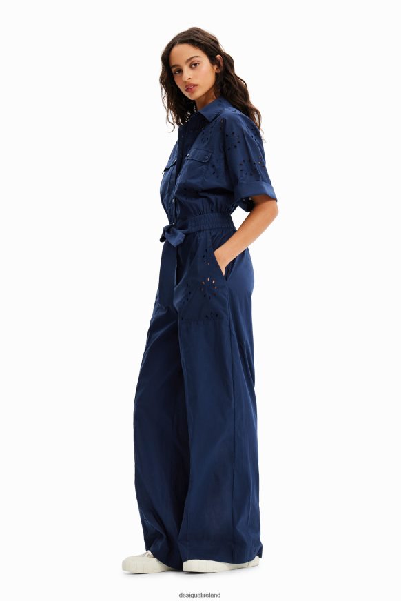 Desigual Women Swiss embroidery boilersuit Clothing PFVZ0B476