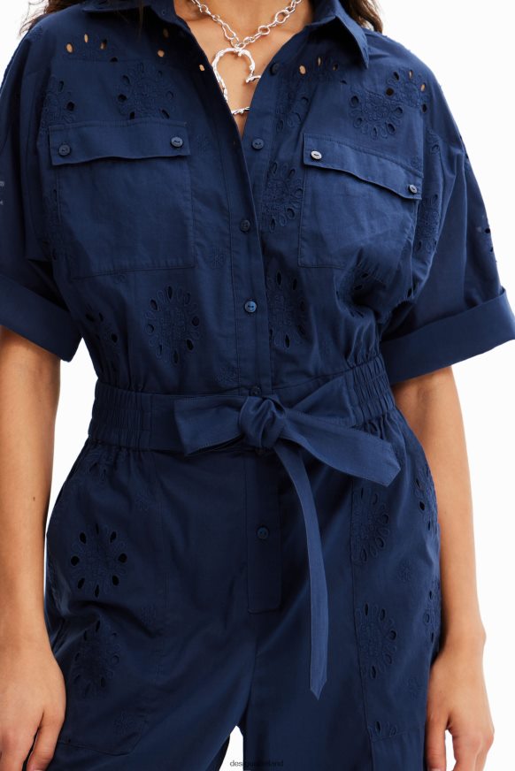 Desigual Women Swiss embroidery boilersuit Clothing PFVZ0B476
