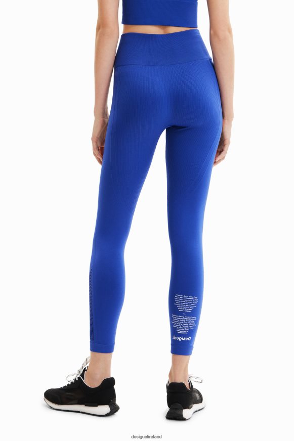 Desigual Women Textured stretch leggings Clothing PFVZ0B401