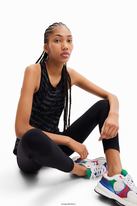 Desigual Women Textured stretch leggings Clothing PFVZ0B424