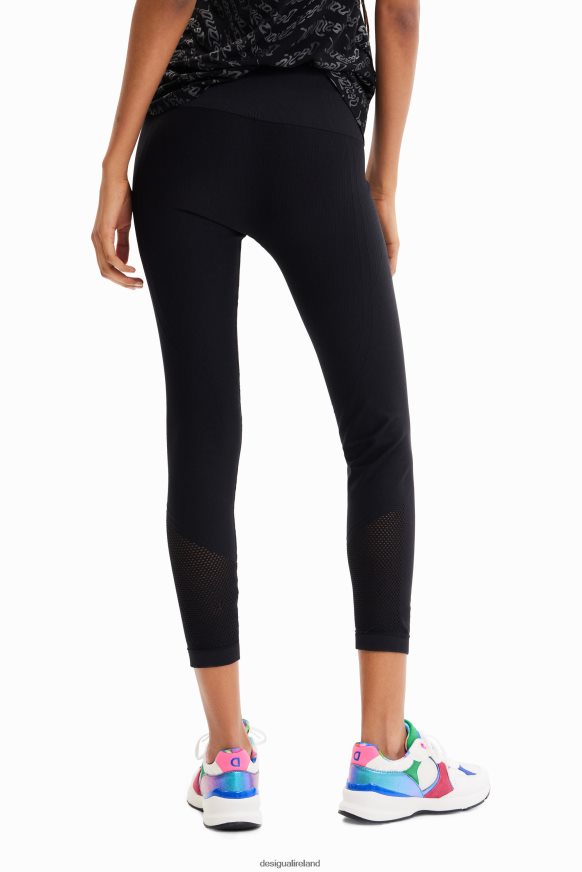 Desigual Women Textured stretch leggings Clothing PFVZ0B424
