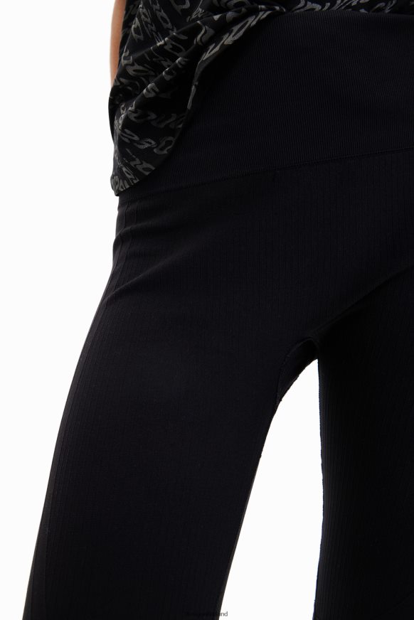 Desigual Women Textured stretch leggings Clothing PFVZ0B424