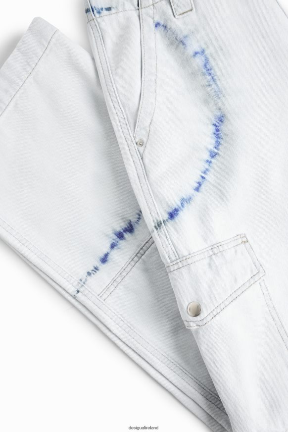 Desigual Women Tie-dye cargo jeans Clothing PFVZ0B880