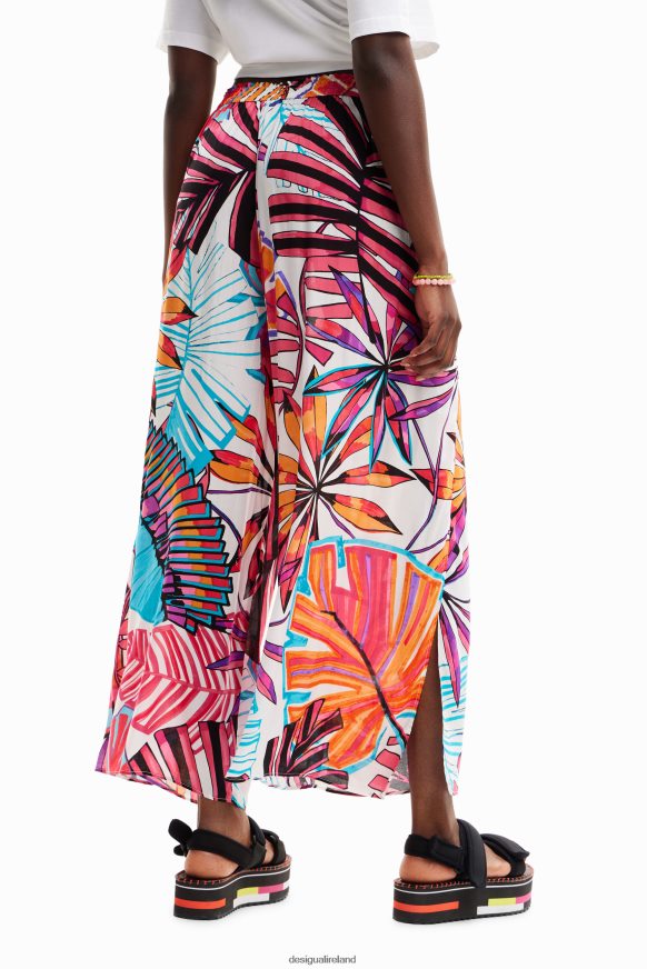 Desigual Women Tropical slit trousers Clothing PFVZ0B519