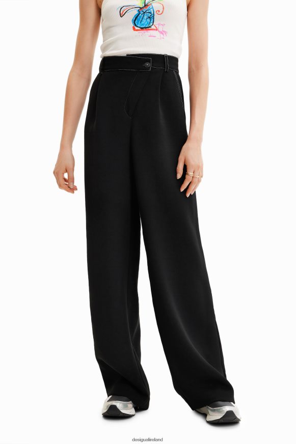 Desigual Women Twisted trousers with pleats Clothing PFVZ0B876