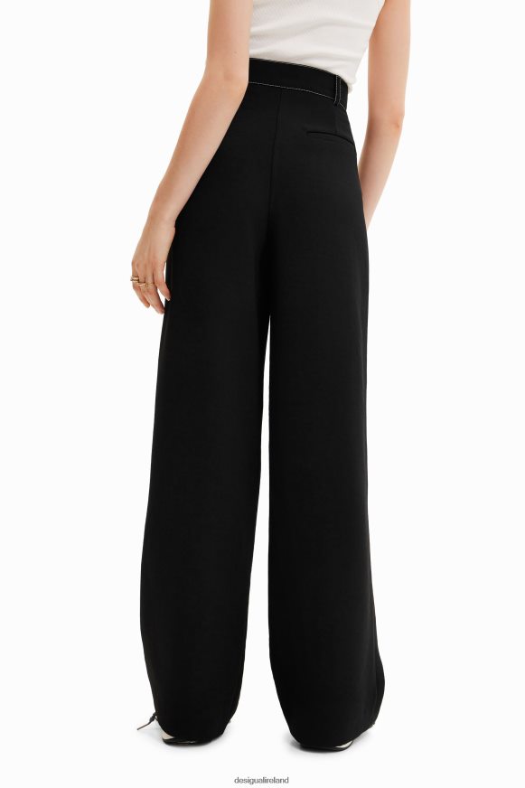 Desigual Women Twisted trousers with pleats Clothing PFVZ0B876