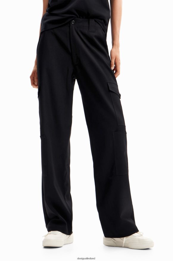 Desigual Women Wide cargo trousers Clothing PFVZ0B133