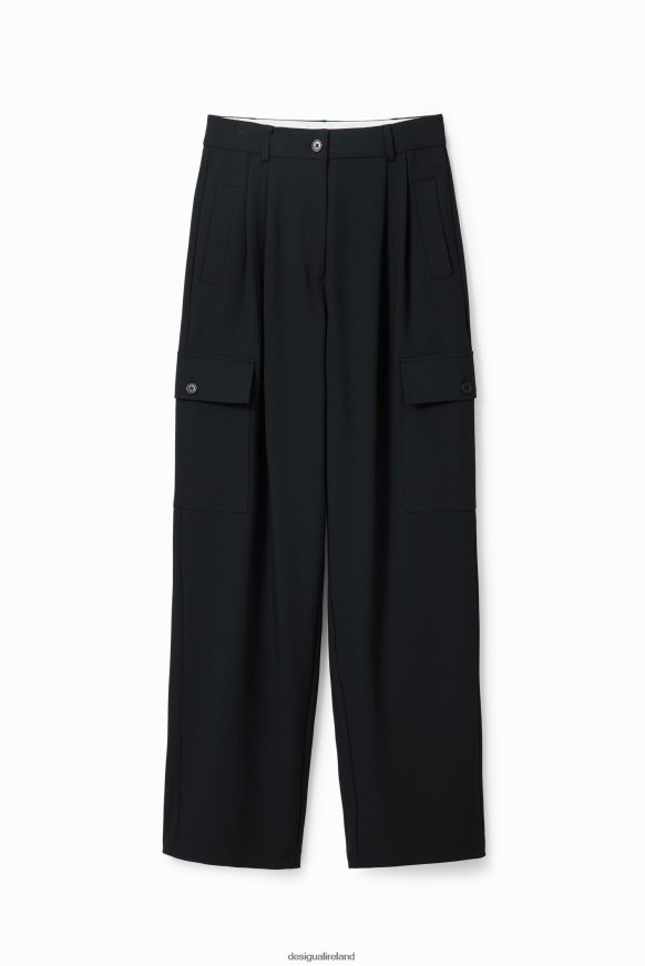 Desigual Women Wide cargo trousers Clothing PFVZ0B133