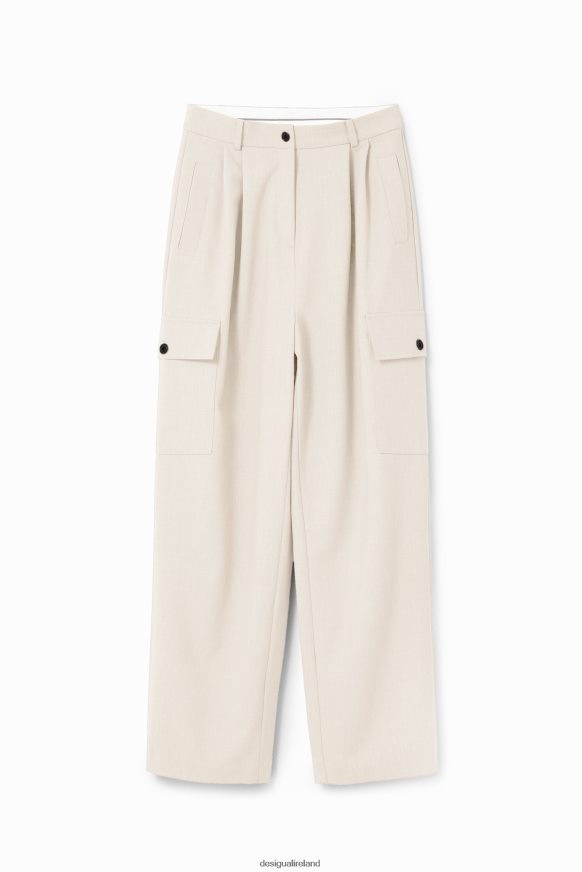 Desigual Women Wide cargo trousers Clothing PFVZ0B898