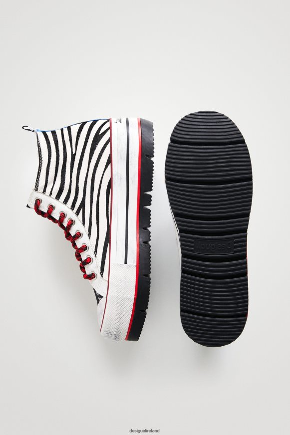 Desigual Women Animal print high-top platform sneakers Footwear PFVZ0B1473