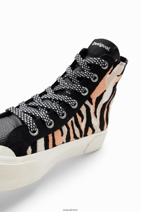 Desigual Women High-top animal print sneakers Footwear PFVZ0B1493
