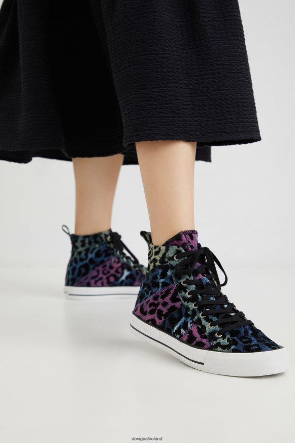 Desigual Women High-top sneakers leopard Footwear PFVZ0B1513
