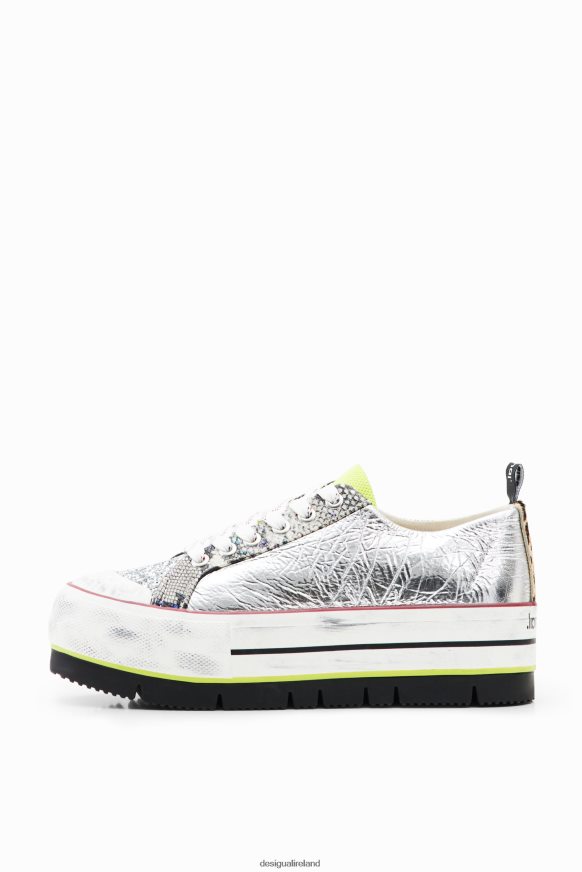 Desigual Women Low platform patch sneakers Footwear PFVZ0B1472