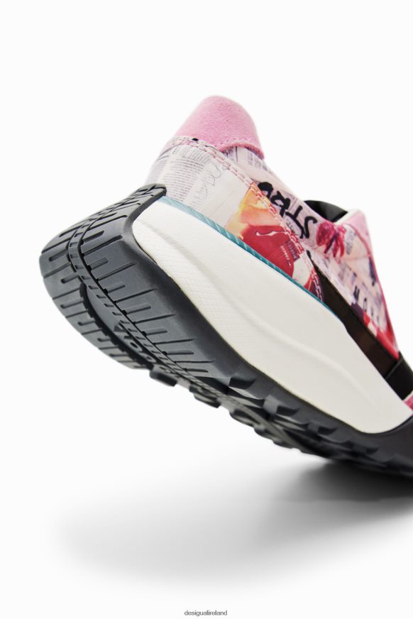 Desigual Women Newspaper running sneakers Footwear PFVZ0B1492