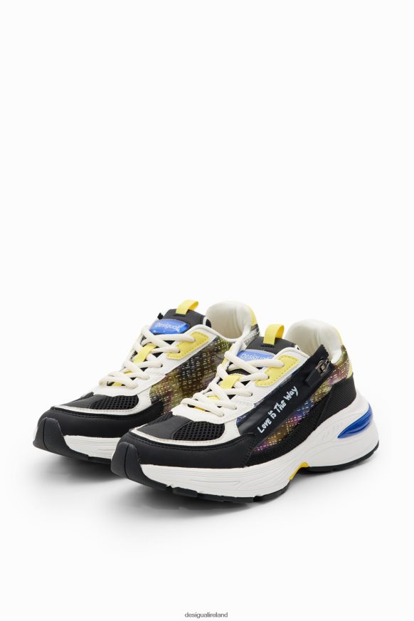 Desigual Women Patchwork zip-up running sneakers Footwear PFVZ0B1490