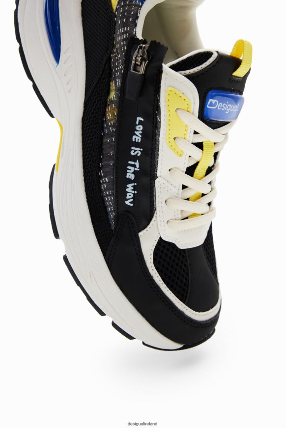 Desigual Women Patchwork zip-up running sneakers Footwear PFVZ0B1490