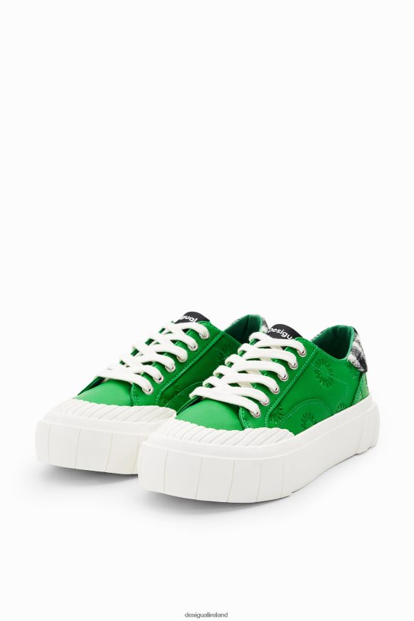 Desigual Women Tartan platform sneakers Footwear PFVZ0B1498